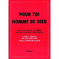 Pour toi, homme de Dieu